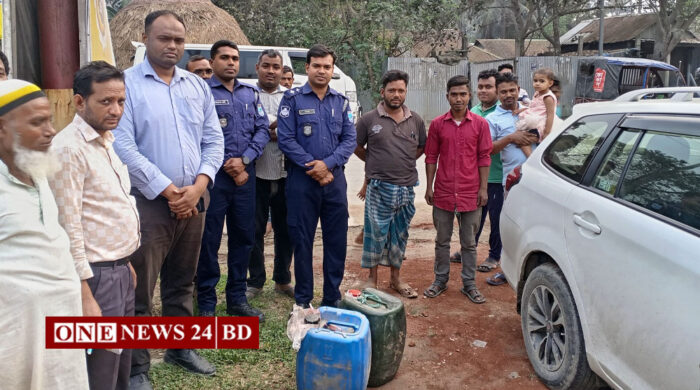 হোসেনপুরে অবৈধভাবে তেল বিক্রি করায় জরিমানা
