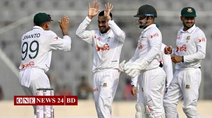 বাংলাদেশের ২৭ রানের লিড, মিরাজের ফাইফারে চাপে পাকিস্তান