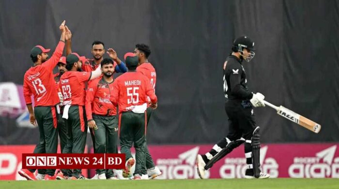 ডিএল মেথডে হার, নিউজিল্যান্ডের সঙ্গে সিরিজ ভাগাভাগি করল বাংলাদেশ
