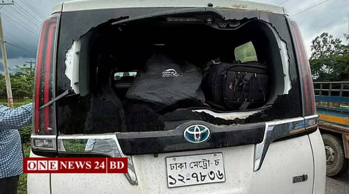 সিলেটে এনসিপি নেতাদের গাড়িবহরে হামলা