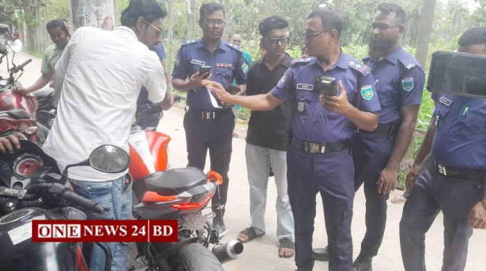 মোটরসাইকেলের সাইলেন্সের বিকট শব্দ, কিশোরের ২০ হাজার টাকা জরিমানা
